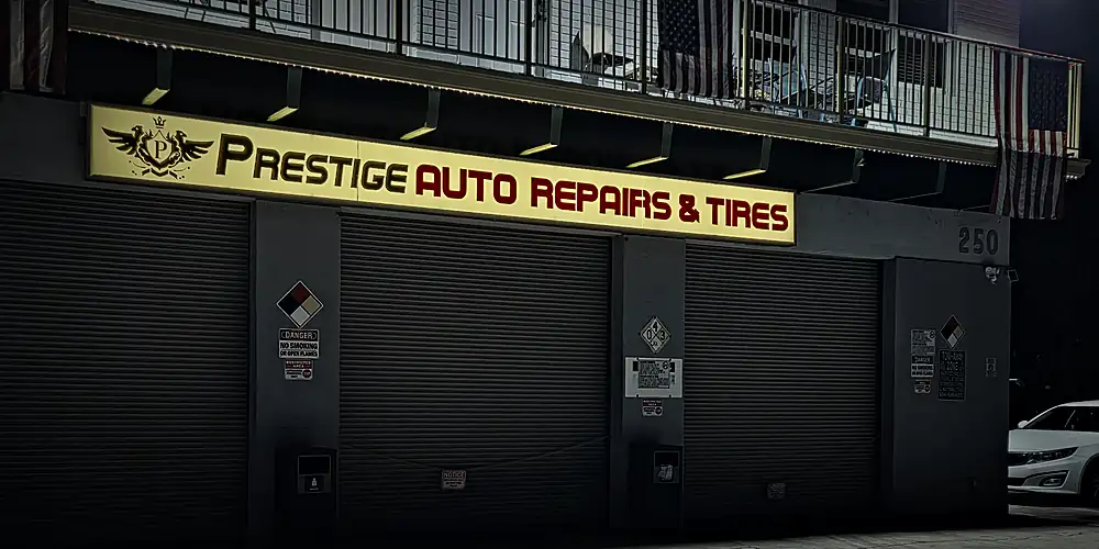 Prestige Auto Repairs & Tires building at 250 NE 44th St, Oakland Park